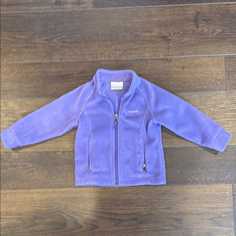 Toddler Girls Columbia Purple Fleece Jacket